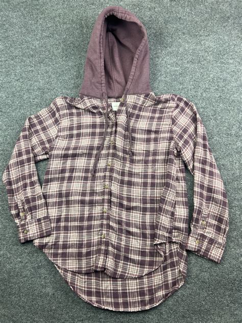 american eagle flannel hoodie women's.